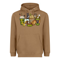 Toasted Coconut pitbull coffee cups Heavyweight Hoodie - Zillion Design Studio