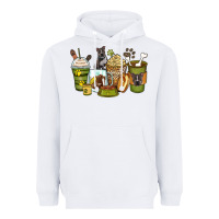 White pitbull coffee cups Heavyweight Hoodie - Zillion Design Studio
