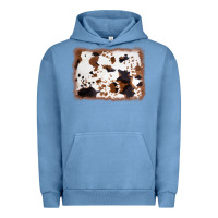 Pigment Pebble Blue cowhide background Urban Hoodie - AdoDesignShop