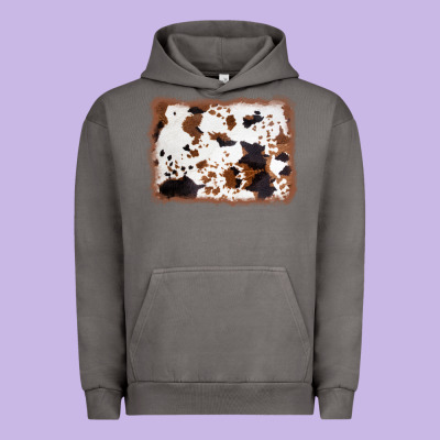 Cowhide Background Urban Hoodie Designed By Adodesignshop
