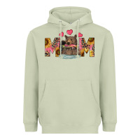 Matcha mom bear with sunflowers Heavyweight Hoodie - RanaPortraitStore