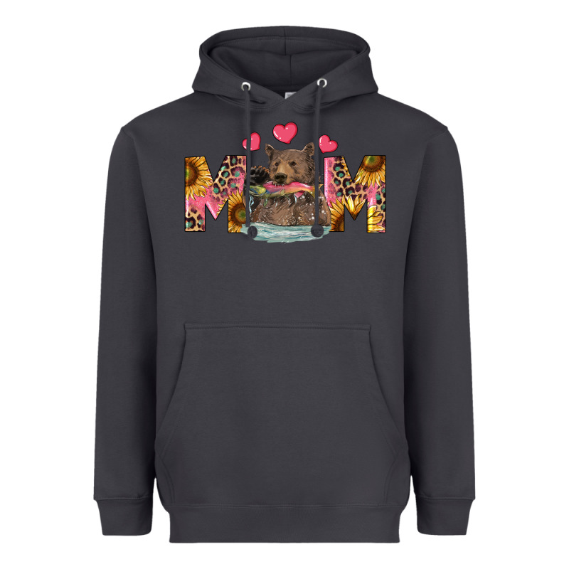 Mom Bear With Sunflowers Heavyweight Hoodie by RanaPortraitStore | Teevron