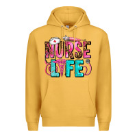 Mustard nurse life Premium Hoodie - AdoDesignShop