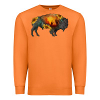Carrot sunflower bison Premium Sweatshirt - RanaPortraitStore