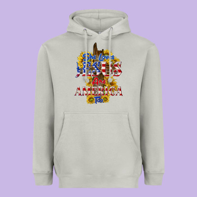 Heavyweight Hoodie she loves jesus