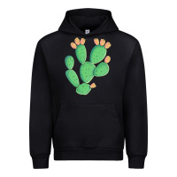 Black texas prickly pear cactus Urban Hoodie - Artiststas