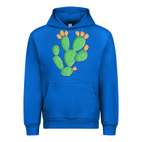 Cobalt texas prickly pear cactus Urban Hoodie - Artiststas