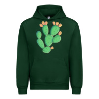 Forest Green texas prickly pear cactus Urban Hoodie - Artiststas