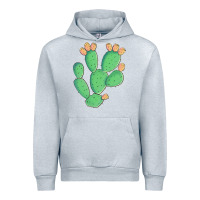 Heather Grey texas prickly pear cactus Urban Hoodie - Artiststas