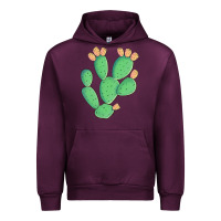 Mauve Wine texas prickly pear cactus Urban Hoodie - Artiststas