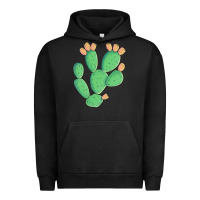 Pigment Black texas prickly pear cactus Urban Hoodie - Artiststas