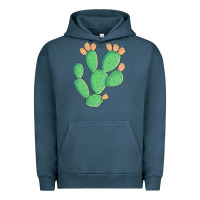 Pigment Midnight Navy texas prickly pear cactus Urban Hoodie - Artiststas