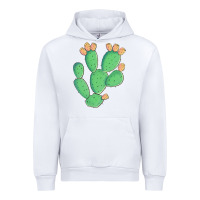 White texas prickly pear cactus Urban Hoodie - Artiststas