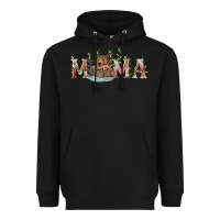 Black mama with bear and daisy Heavyweight Hoodie - RanaPortraitStore