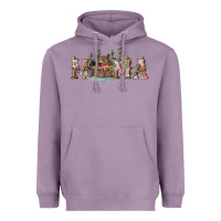 Lavender mama with bear and daisy Heavyweight Hoodie - RanaPortraitStore