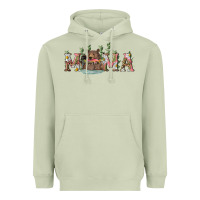 Matcha mama with bear and daisy Heavyweight Hoodie - RanaPortraitStore