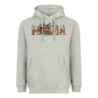 Moon Dust mama with bear and daisy Heavyweight Hoodie - RanaPortraitStore