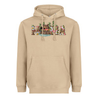 Mushroom mama with bear and daisy Heavyweight Hoodie - RanaPortraitStore