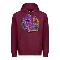 Burgundy bad witch vibes Premium Hoodie - JahusDesignShop