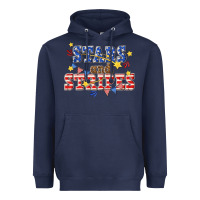 Navy stars and striper billie wilder Heavyweight Hoodie - texasbilliewilder