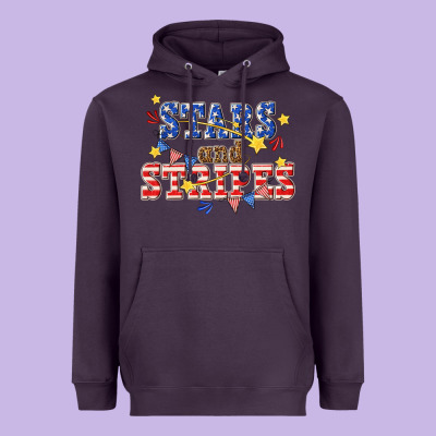 Heavyweight Hoodie stars and striper billie wilder