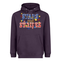 Plum stars and striper billie wilder Heavyweight Hoodie - texasbilliewilder