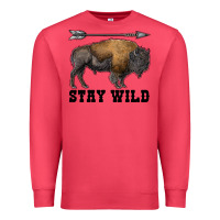 Cardinal stay wild bison Premium Sweatshirt - RanaPortraitStore
