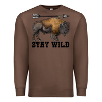 Chestnut stay wild bison Premium Sweatshirt - RanaPortraitStore