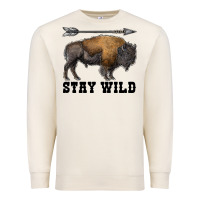 Sandshell stay wild bison Premium Sweatshirt - RanaPortraitStore