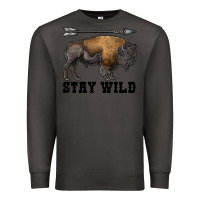 Smoke stay wild bison Premium Sweatshirt - RanaPortraitStore