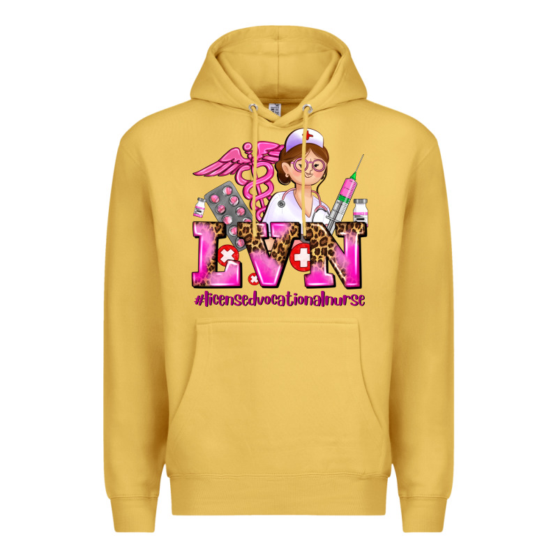Lvn Licensed Vocational Nurse Premium Hoodie by AdoDesignShop | Teevron