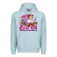 Blue Mist lvn licensed vocational nurse Premium Hoodie - AdoDesignShop