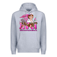Heather Grey lvn licensed vocational nurse Premium Hoodie - AdoDesignShop