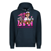 Navy lvn licensed vocational nurse Premium Hoodie - AdoDesignShop
