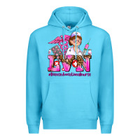 Ocean Blue lvn licensed vocational nurse Premium Hoodie - AdoDesignShop