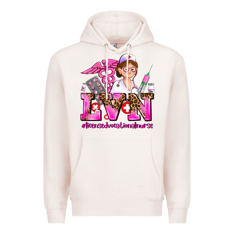 Lvn Licensed Vocational Nurse Premium Hoodie by AdoDesignShop | Teevron