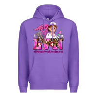 Purple lvn licensed vocational nurse Premium Hoodie - AdoDesignShop