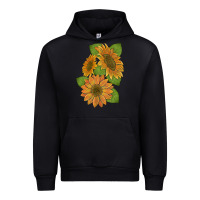 Black sunflowers Urban Hoodie - Artiststas