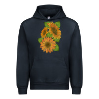 Navy sunflowers Urban Hoodie - Artiststas