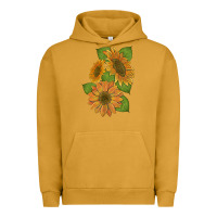 Pigment Peanut Butter sunflowers Urban Hoodie - Artiststas