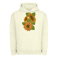 Pigment Pistachio sunflowers Urban Hoodie - Artiststas