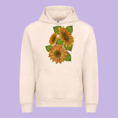 Sunflowers Urban Hoodie Designed By Artiststas