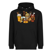 Black labrador retriever coffee cups Heavyweight Hoodie - Zillion Design Studio