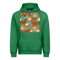 Emerald plaid fall pumpkin seamless Urban Hoodie - AdoDesignShop