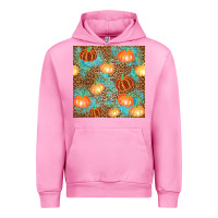 Fuchsia Pink plaid fall pumpkin seamless Urban Hoodie - AdoDesignShop