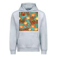Heather Grey plaid fall pumpkin seamless Urban Hoodie - AdoDesignShop