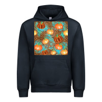 Navy plaid fall pumpkin seamless Urban Hoodie - AdoDesignShop