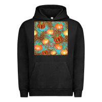 Pigment Black plaid fall pumpkin seamless Urban Hoodie - AdoDesignShop