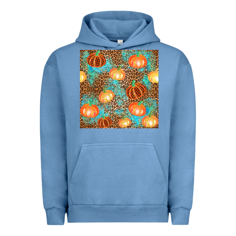 Plaid Fall Pumpkin Seamless Urban Hoodie by AdoDesignShop | Teevron