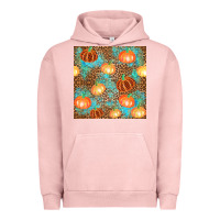 Pigment Salmon plaid fall pumpkin seamless Urban Hoodie - AdoDesignShop